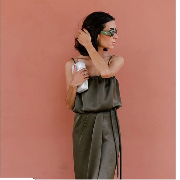 FULL SET liz damrich x antonio melani green skirt and top - Picture 7 of 14